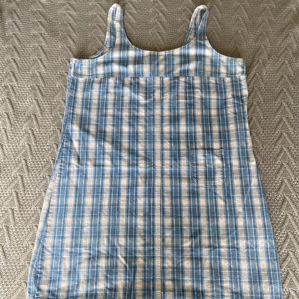 90s blue and white sundress